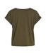T-Shirt vert femme vila luxi-2