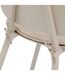 Lot de 2 chaises hautes de jardin en aluminium TERZANO - Beige et argile-3