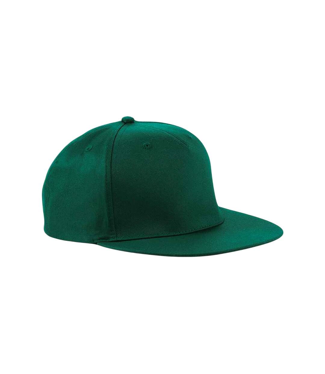 Casquette Rapper Vert Bouteille Beechfield-1