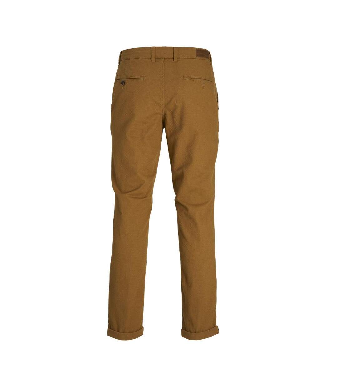 Pantalon fluide marron homme jack & jones marco fury-3