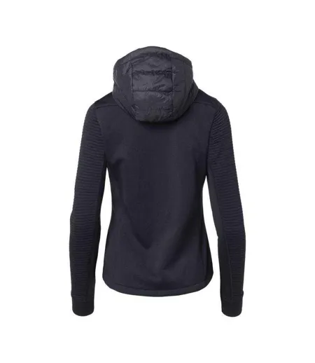 Womens/ladies Guelo Quilted Hybrid Jacket Black Iguana