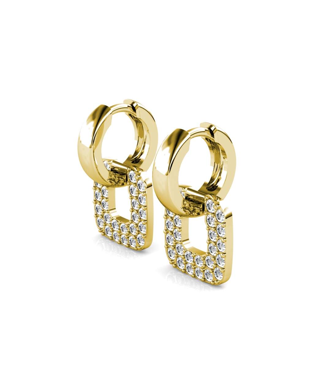 Boucles d'oreilles Classic Square - Cristal d'Autriche-4