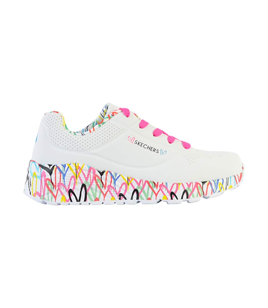 Basket Basse à Lacets Skechers Juniors Uno Lite-Lovely Luv-2