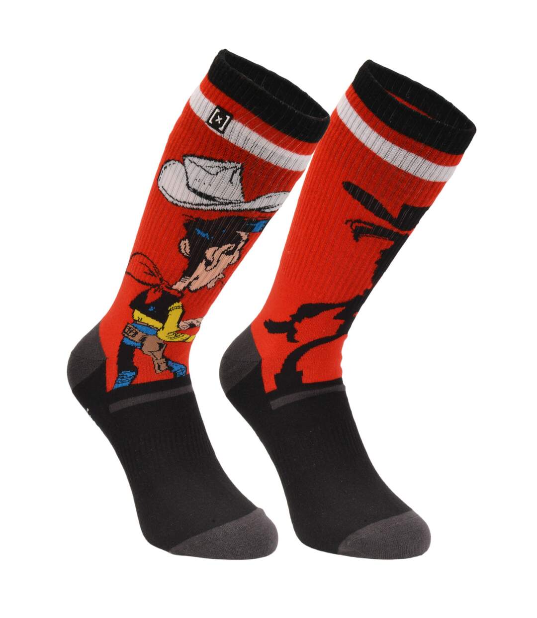 Paire de chaussettes dépareillées Shadow Lucky Luke Capslab-1