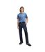 Mens Logo Printed Cotton Jersey T-shirt Blue Hugo-3