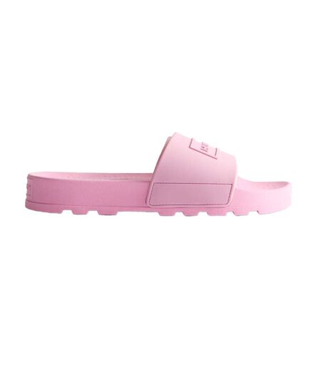 Womens/ladies core embossed sliders prism pink Hunter