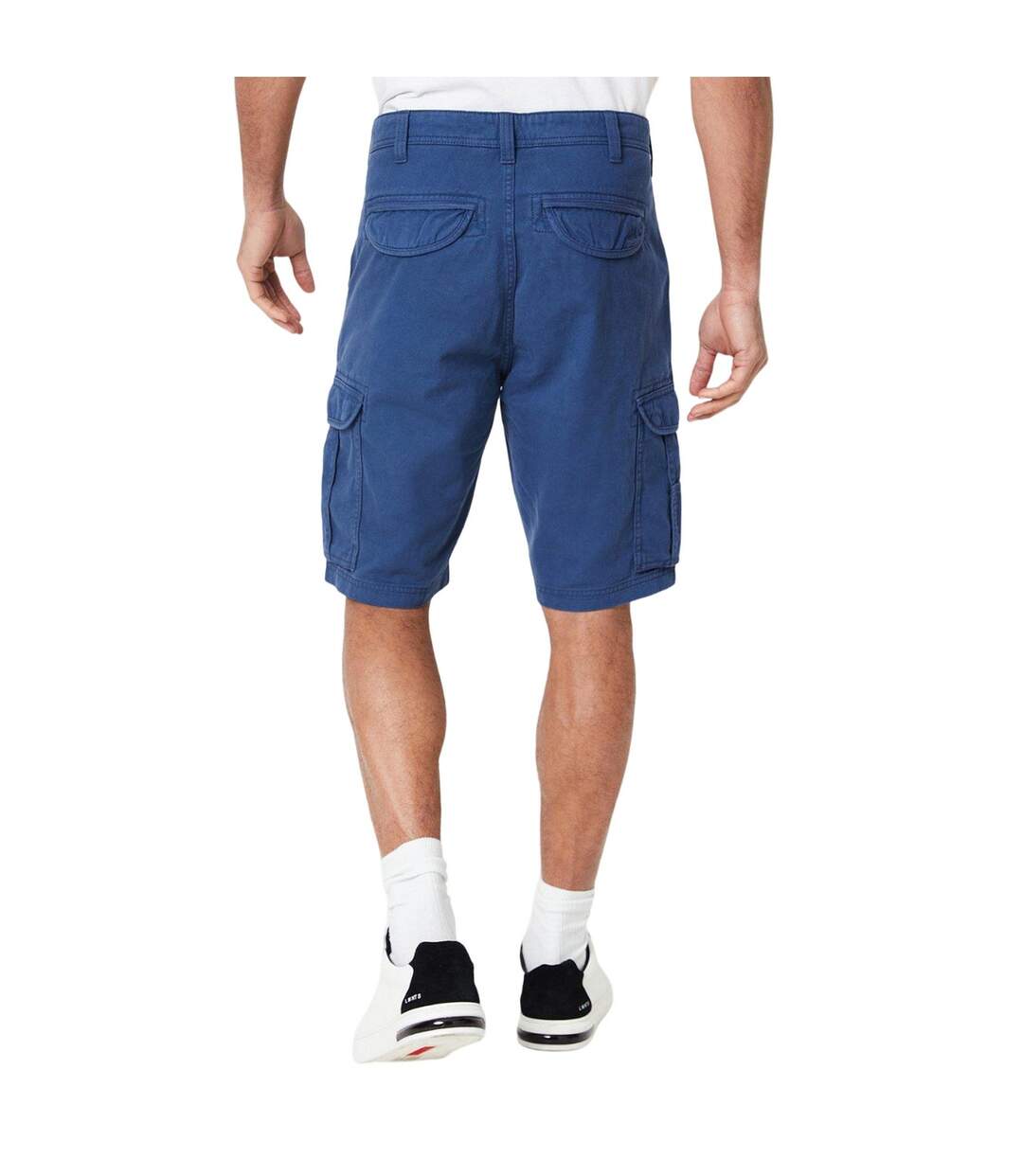 Mens cargo shorts mid blue Maine-2