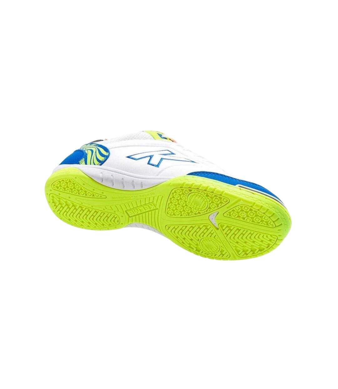 Baskets Ballon De Foot Precision Adulte Blanc Bleu Citron Vert Kelme-4
