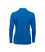 Womens/ladies Classic Marion Long-sleeved Polo Shirt Royal Blue Clique-2