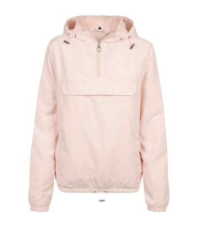 Build Your Brand Womens/Ladies Basic Pullover Jacket (Light Pink) - UTRW7614