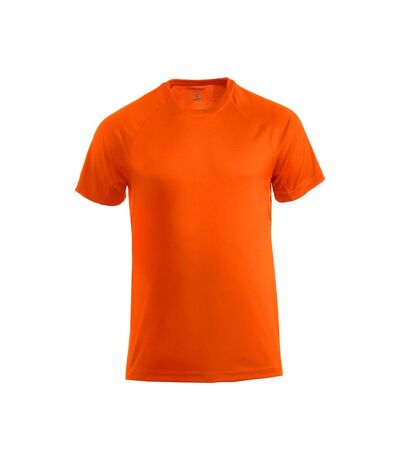 T-shirt Premium Homme Orange Fluo Clique