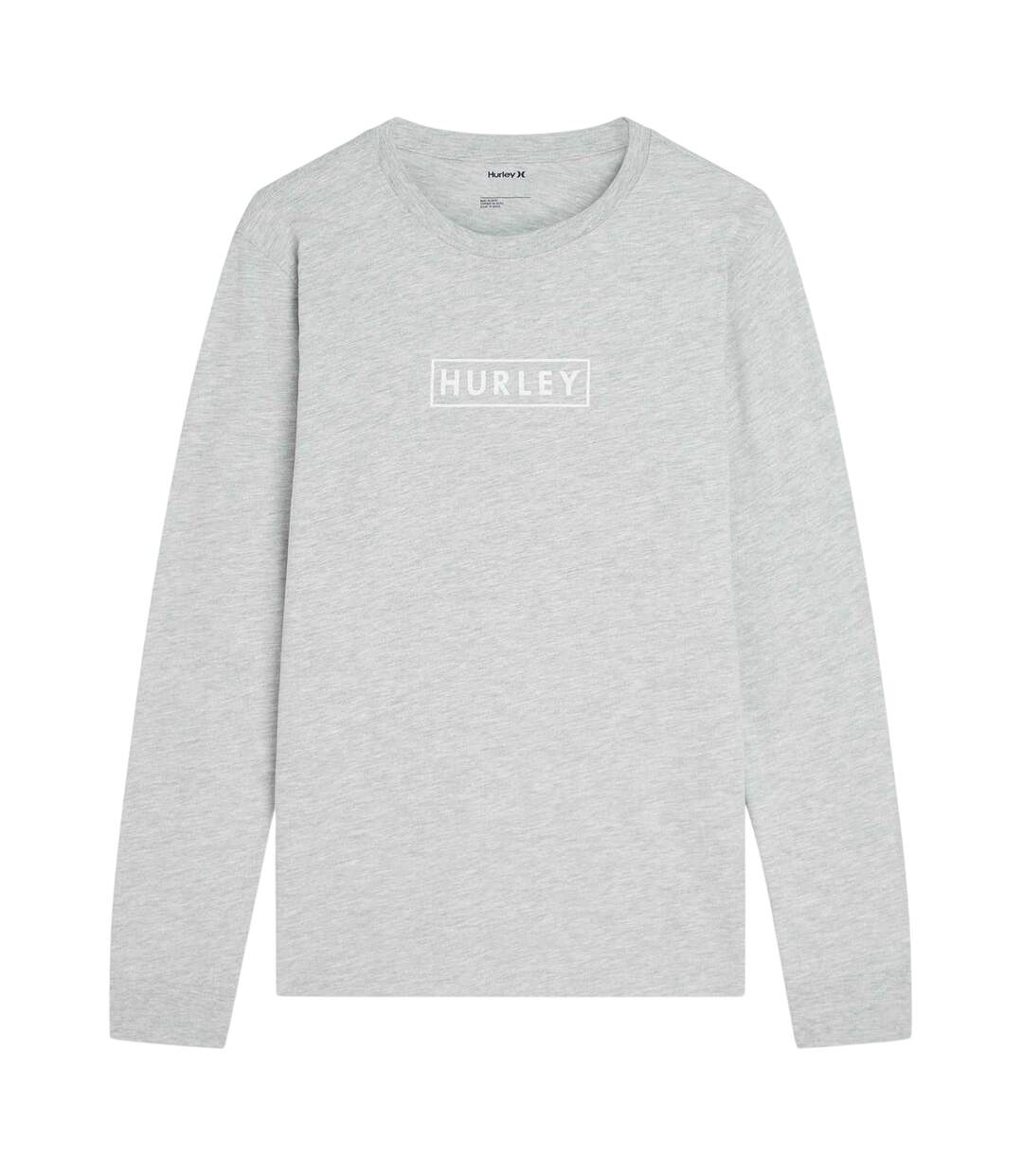 T-shirt Motif/style Logo Rectangulaire Homme Gris Hurley-1