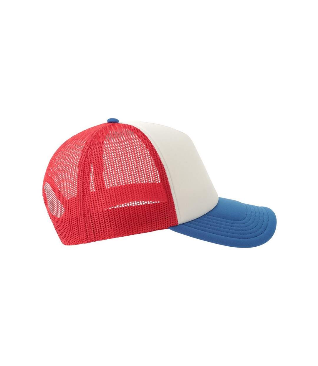Casquette Trucker Motif/style 5 Panneaux Rapper-s Adulte Blanc Rouge Bleu Roi Atlantis-3