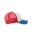 Casquette Trucker Motif/style 5 Panneaux Rapper-s Adulte Blanc Rouge Bleu Roi Atlantis-3
