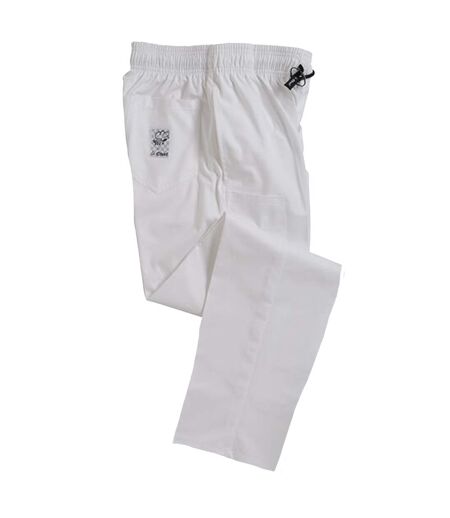Unisex Adult Professional Chef Trousers White Le Chef
