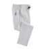 Unisex Adult Professional Chef Trousers White Le Chef-1