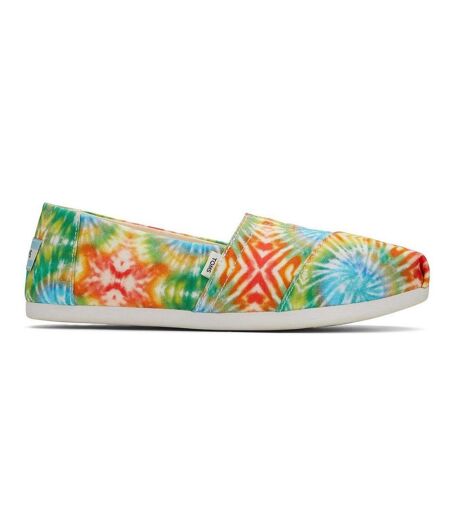 Toms Womens/Ladies Alpargata Tie Dye Espadrilles (Red/Blue/Cream) - UTFS9547