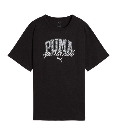 Unisex Adult Relaxed Fit Short-sleeved T-shirt Black Puma