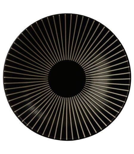 Lot de 6 Assiettes Creuses Sun 19cm Noir