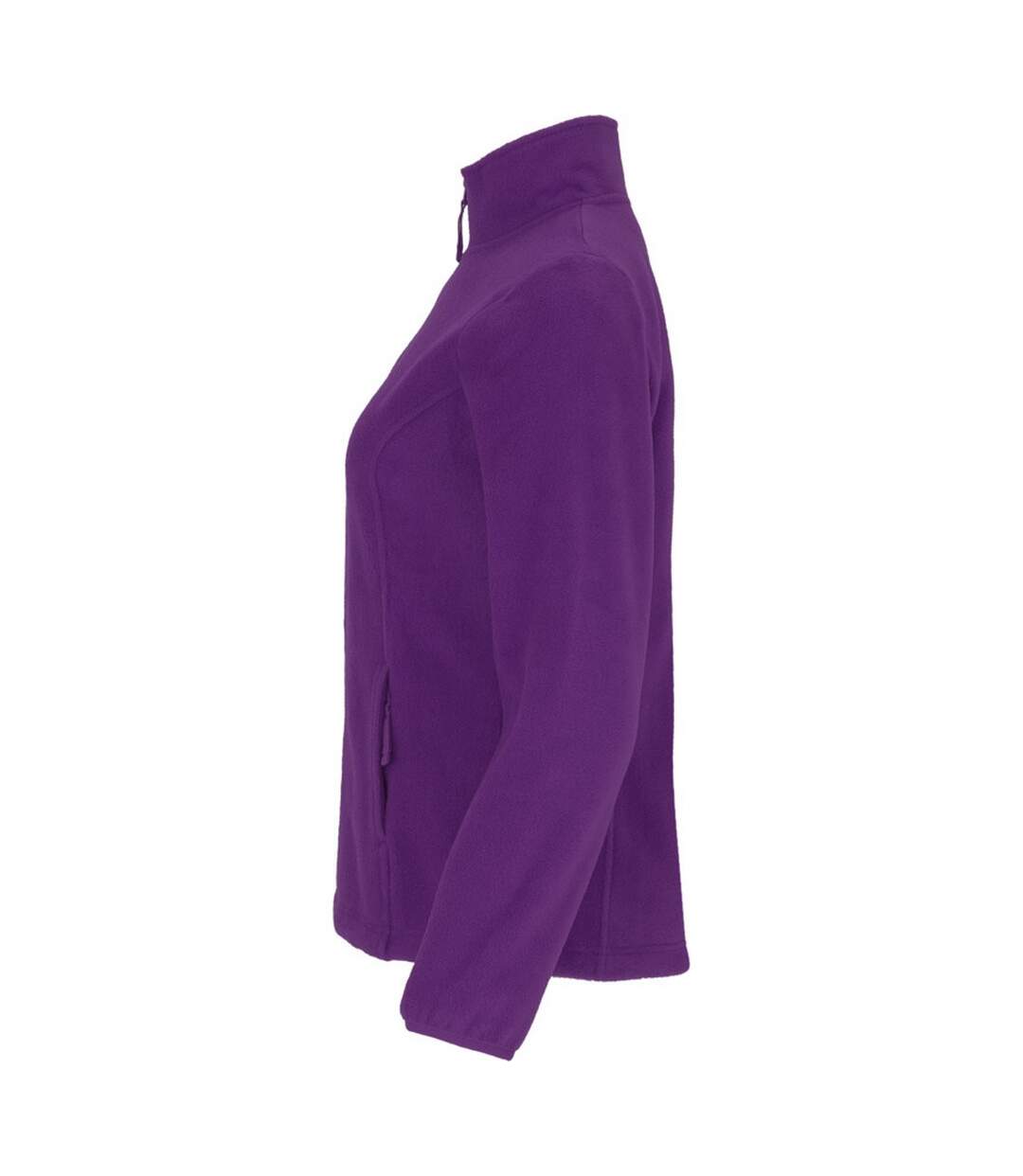 Womens/ladies artic full zip fleece jacket purple Roly