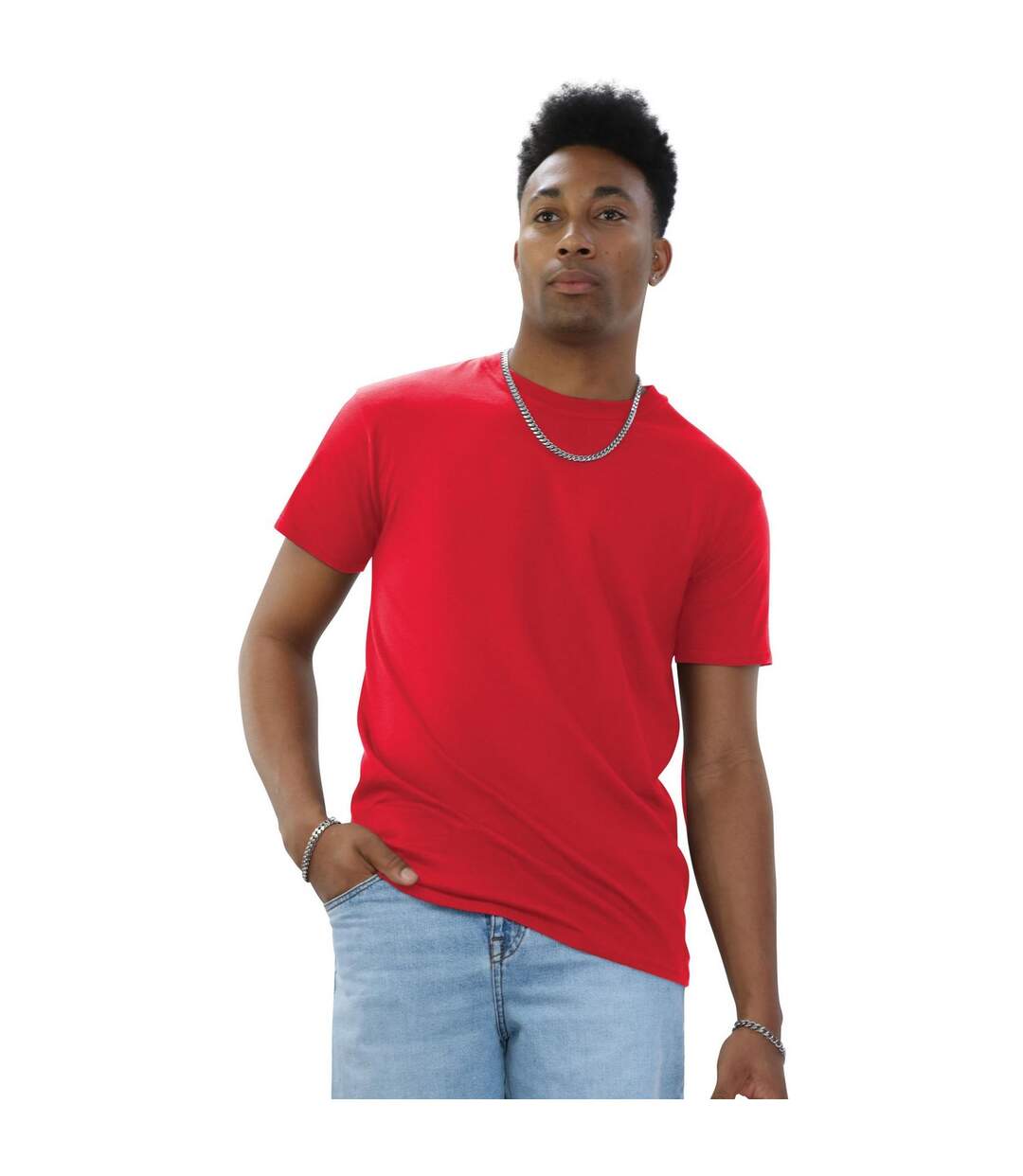 T-shirt adulte rouge Casual Classics