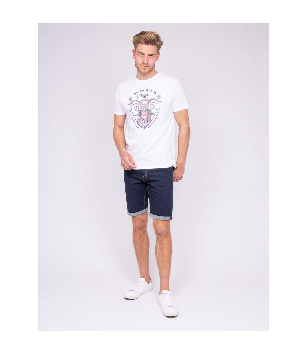 T-shirt col rond pur coton NERLIN-4