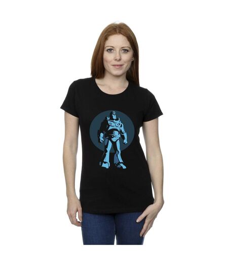 Disney Femme/Ladies Lightyear Buzz Standing Circle - T-shirt en coton (Noir) - UTBI28972