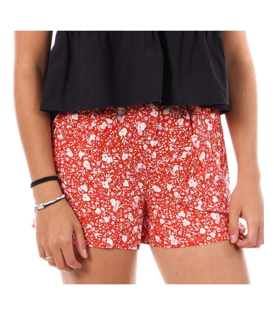 Short Rouge à Motifs Femme Only Nova Life - 34-1