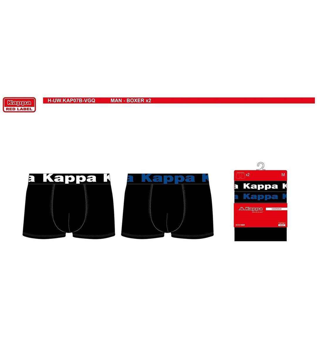 Boxer homme KAPPA Pack de 4 Boxers 0230