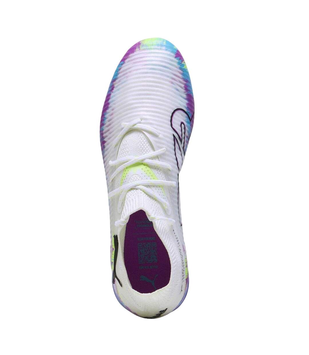 Womens/ladies Future 8 Match Synthetic Artificial Ground Football Boots White Green Black Puma-3
