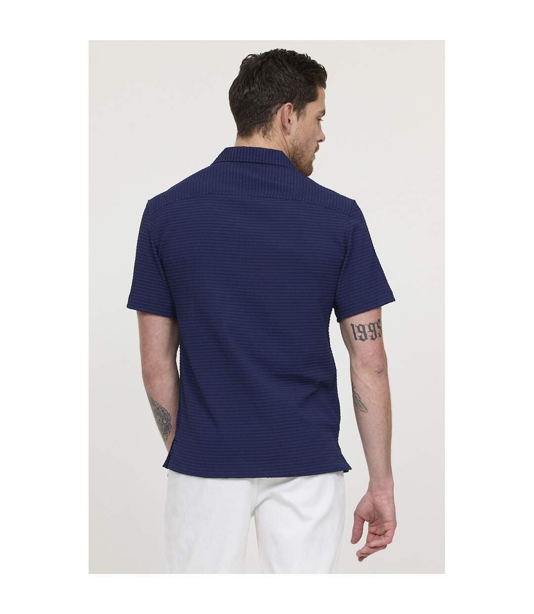 Chemise manches courtes polyester relaxed DUCKER-4