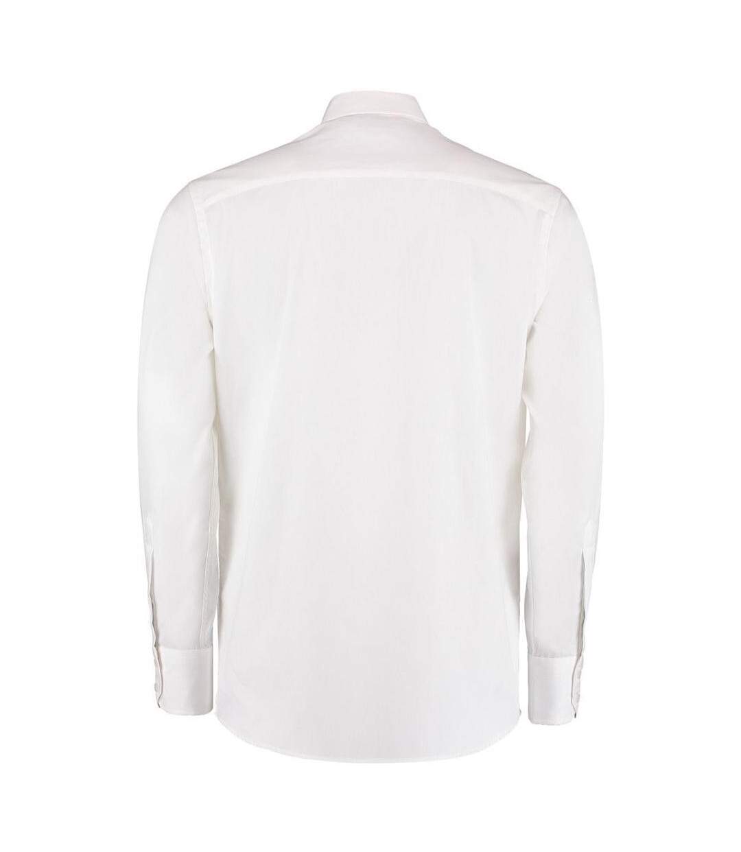 Chemise À Manches Longues Homme Blanc Kustom Kit-3