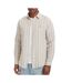Chemise beige/blanc homme tommy hilfiger tjm reg linen-1