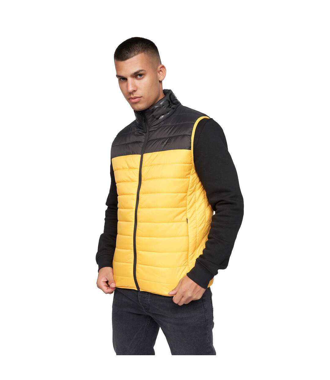 Veste Sans Manches Presnell Homme Jaune Crosshatch-2