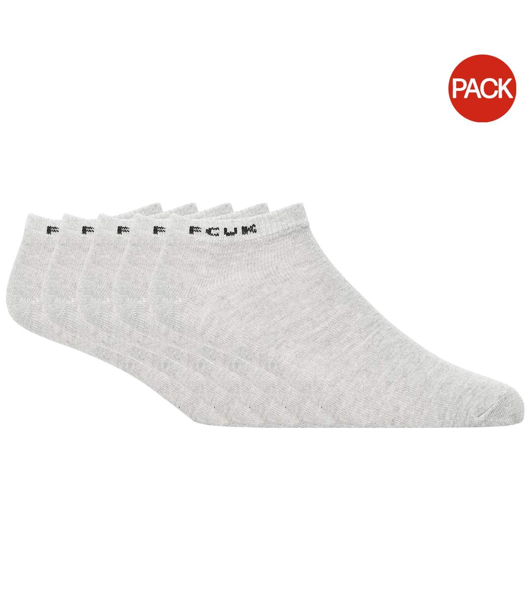 Socquettes homme gris clair / noir FCUK-1