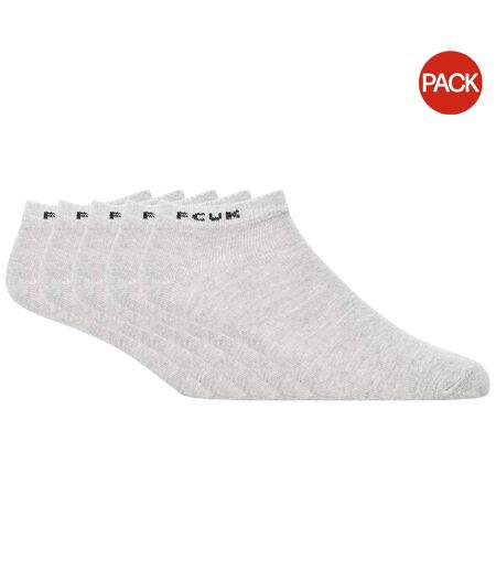 Socquettes homme gris clair / noir FCUK