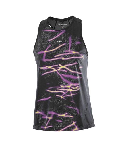 Débardeur Motif/style Imprimé Graphique Core Femme Noir Salomon