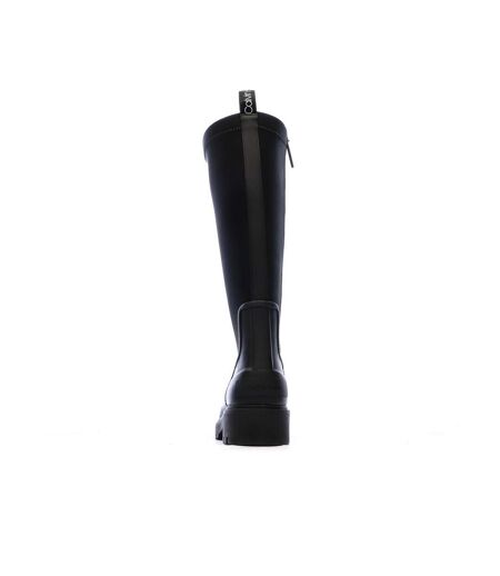 Bottes noir femme calvin klein jeans high rainboot neopre