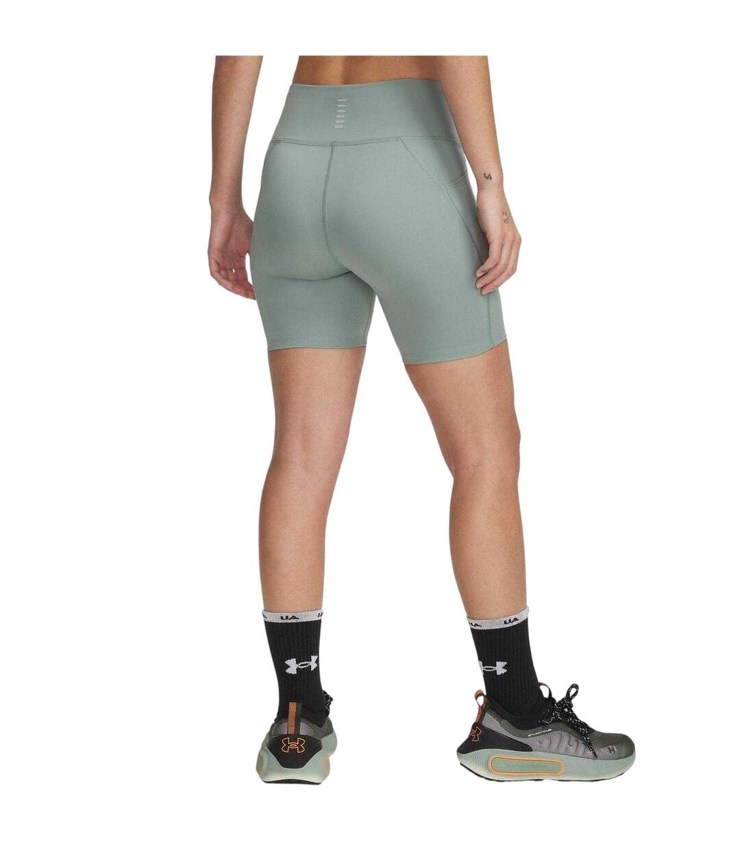 Short De Compression Launch Bermuda Femme Vert Under Armour-3