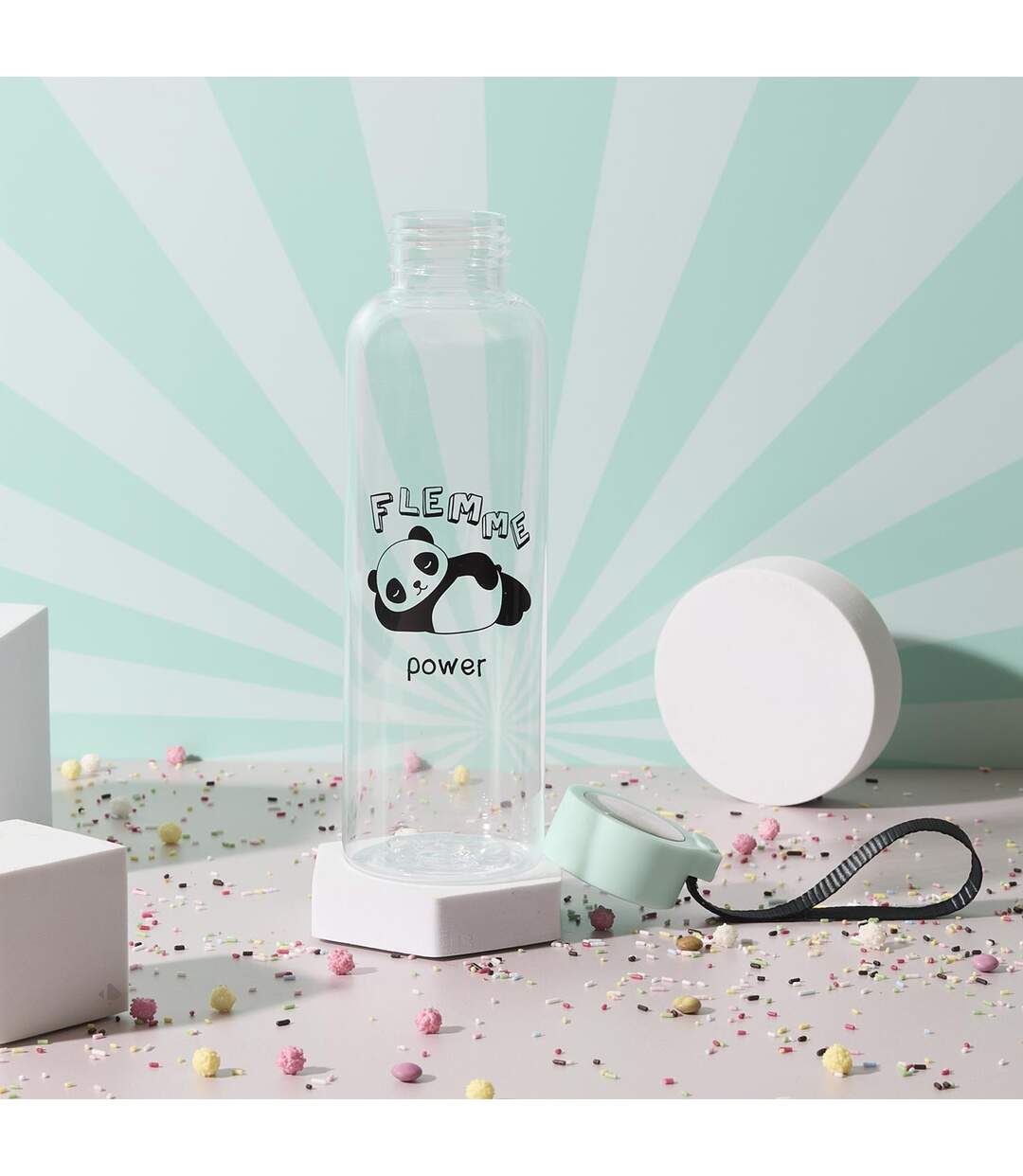 Bouteille en plastique 55cl collection KAWAII Panda-3