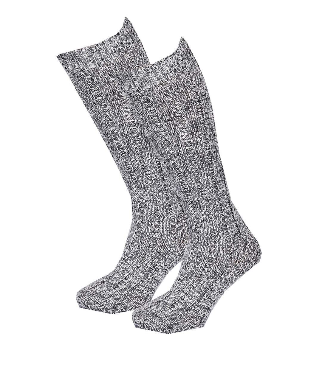 Chaussettes hautes homme Laine Majoritaire Pack de 4 Paires LAINE Gris