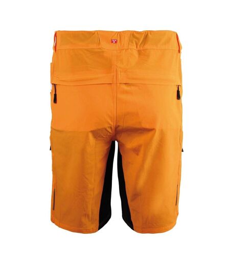 Mens Logo Baggy Cycling Shorts Orange Bicycle Line