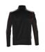 Mens Pulse Zip Neck Fleece Top Black Bright Red Stormtech-2