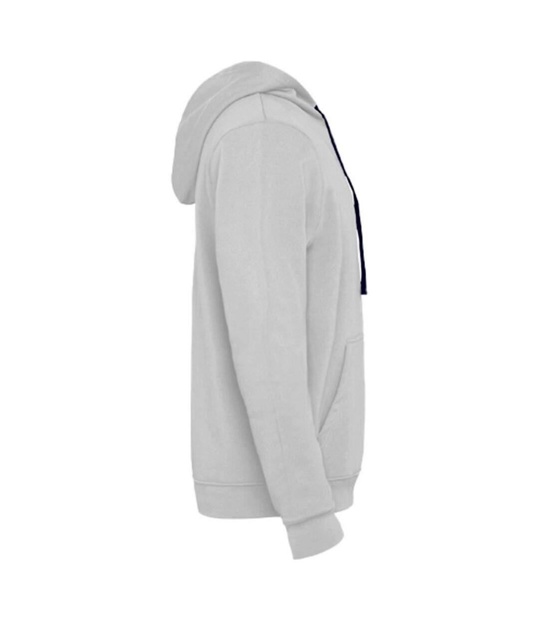 Sweat à capuche urban homme blanc / bleu marine Roly