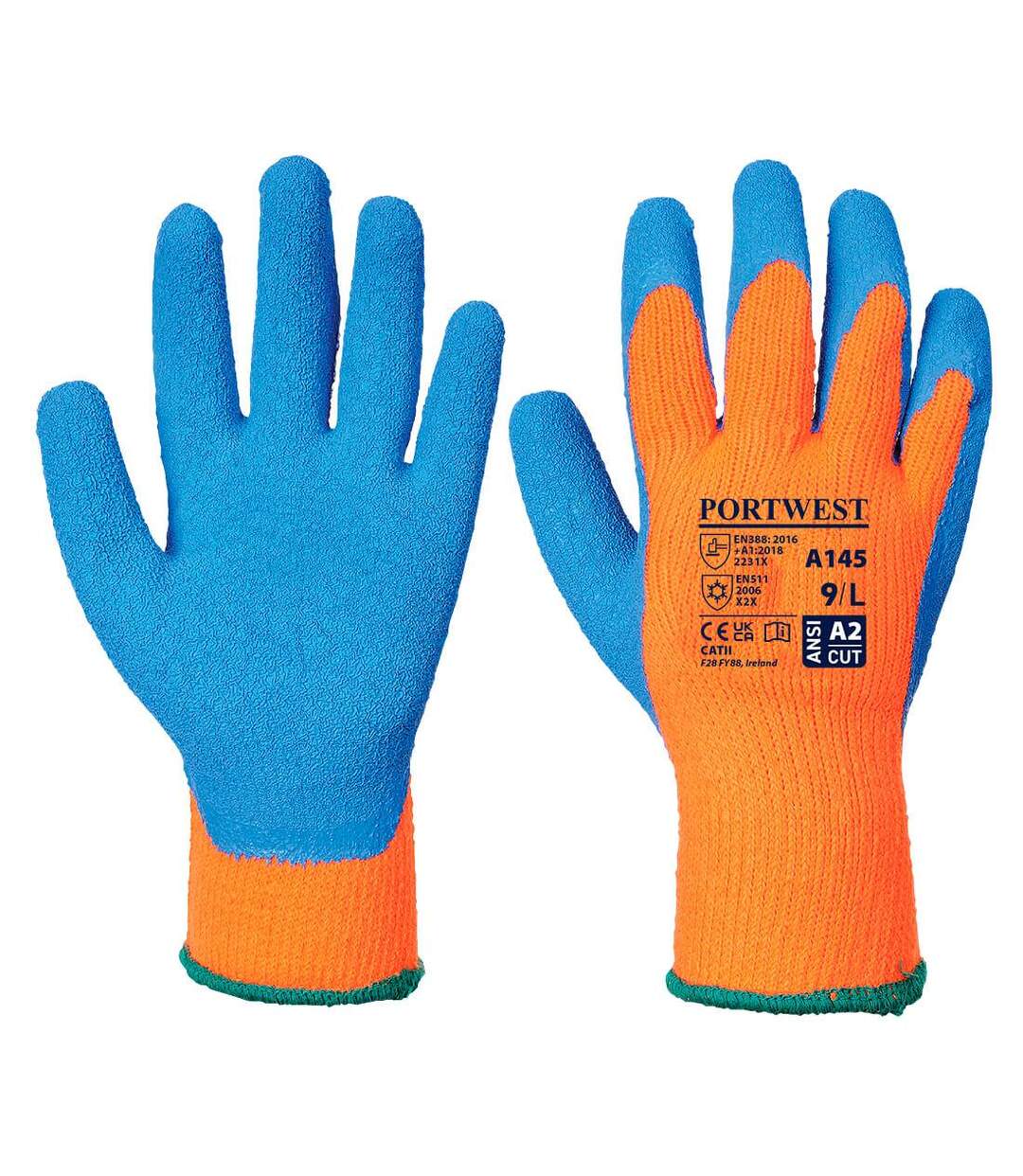 Gants adhérents a145 2xl orange / bleu Portwest-1