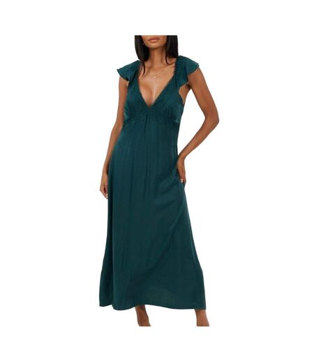 Womens/ladies Regular Maxi Dress Emerald Brave Soul