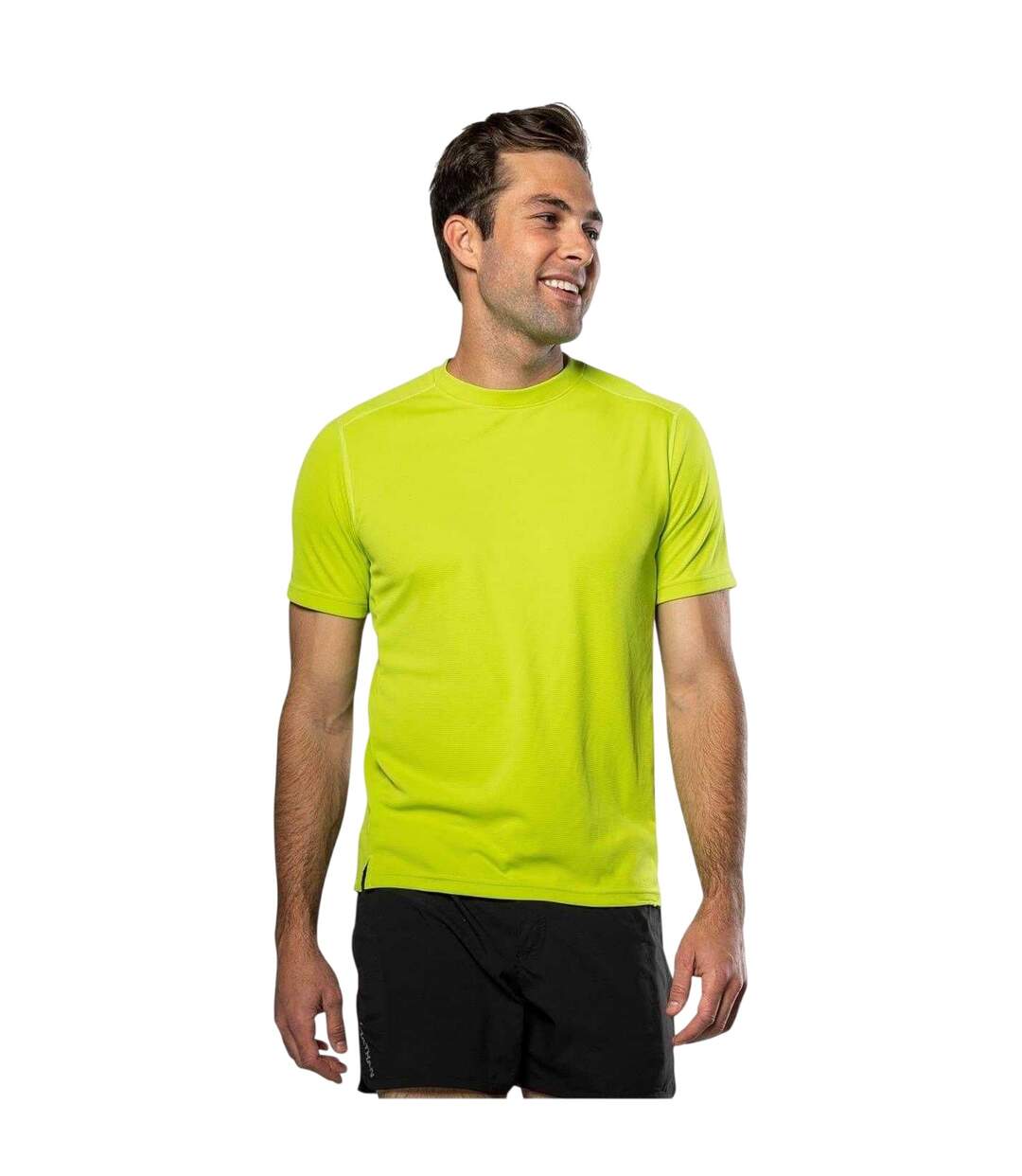 Mens Rise Regular Short-sleeved T-shirt Bright Lime Nathan-2