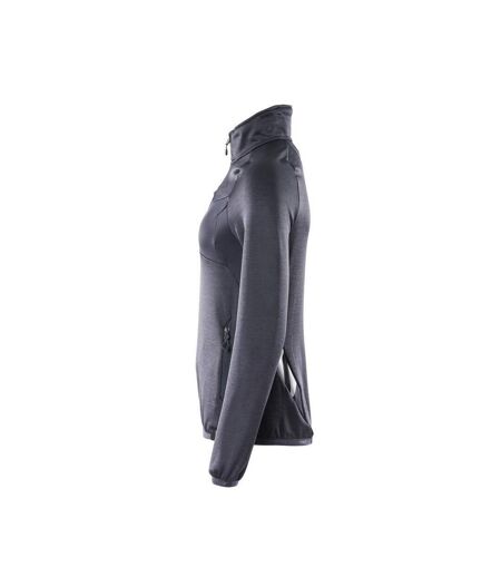 Womens/ladies Accelerate Plain Fleece Half Zip Jumper Dark Navy Mascot