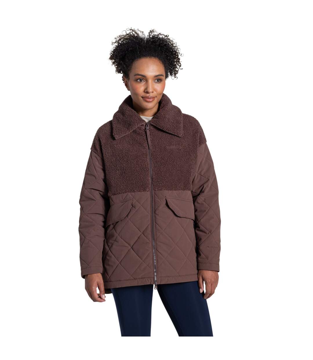 Veste Hybride Fairfield Femme Marron Foncé Craghoppers-1