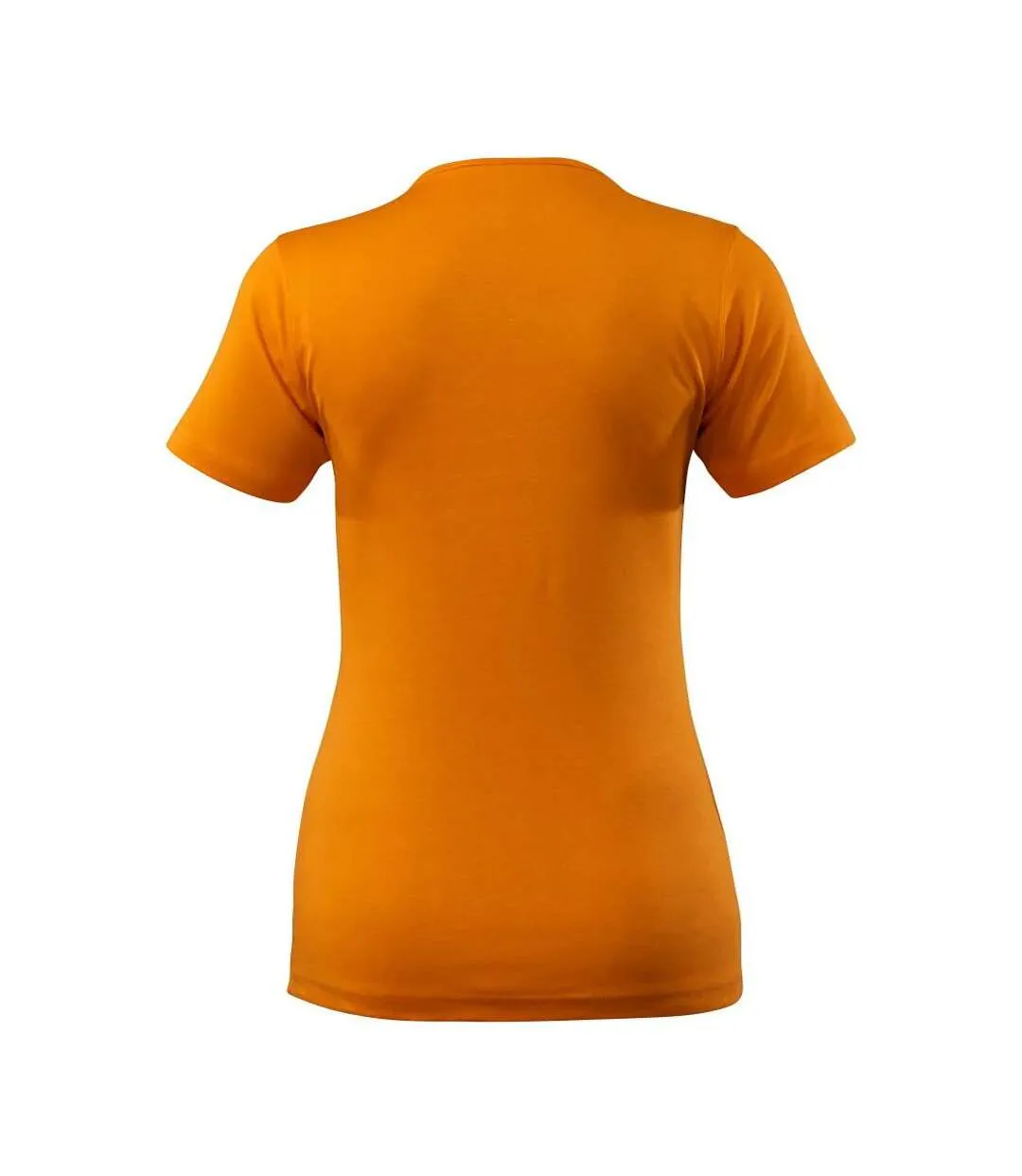 Womens/ladies Crossover Nice T-shirt Bright Orange Mascot-2